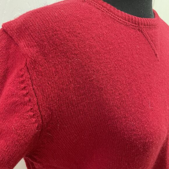 Ralph Lauren 100% Lambswool Red Tight Knit Sweater Women's‎ Size Small - Picture 6 of 9